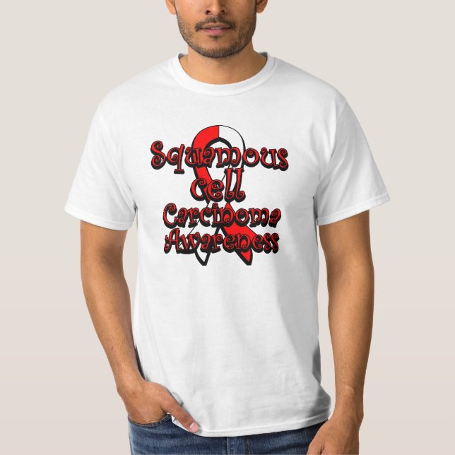 Camiseta Cinta de la conciencia del carcinoma de células (Anverso)