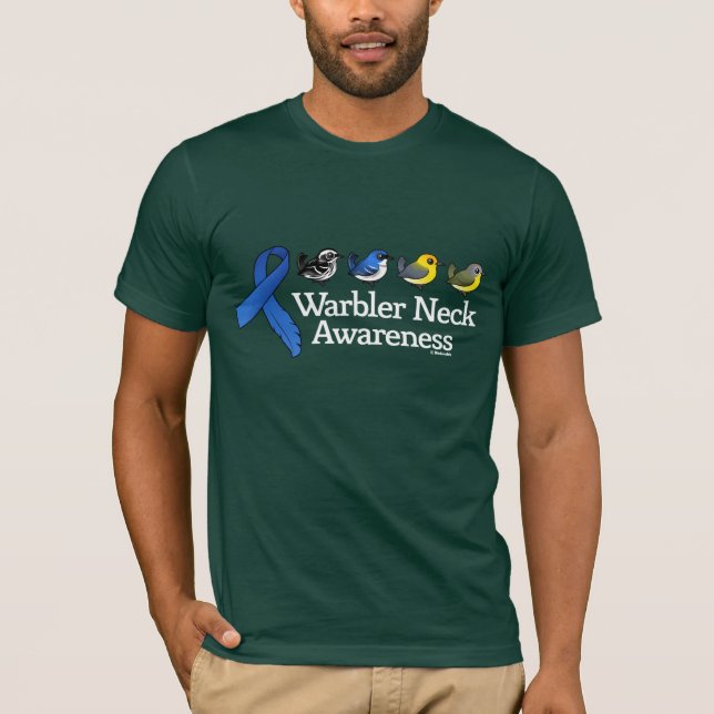 Camiseta Cinta de la conciencia del cuello de la curruca (Anverso)