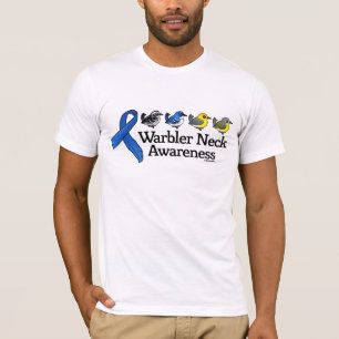 Camiseta Cinta de la conciencia del cuello de la curruca