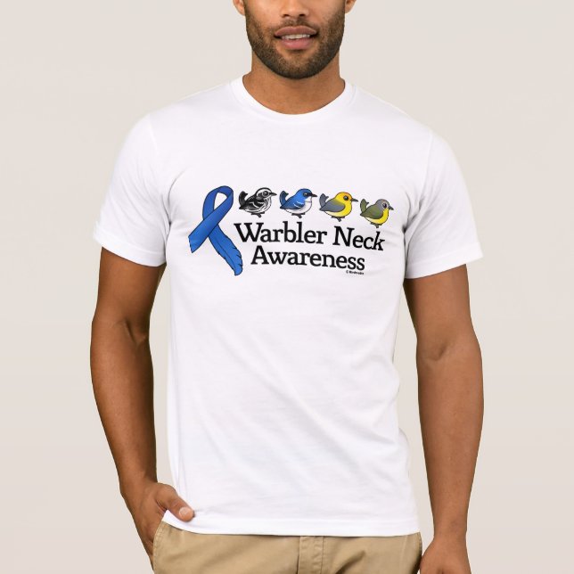 Camiseta Cinta de la conciencia del cuello de la curruca (Anverso)