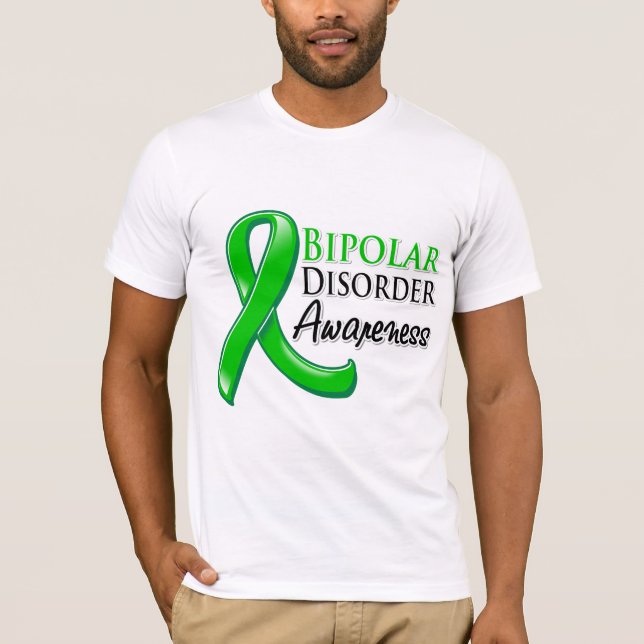 Camiseta Cinta de la conciencia del desorden bipolar (Anverso)