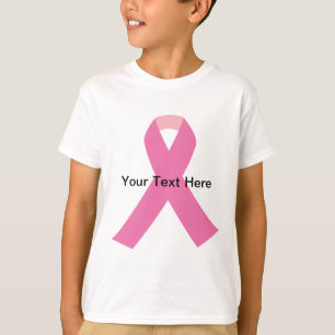 Camiseta cinta de la conciencia del rosa del cáncer de