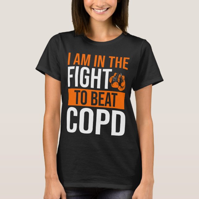 Camiseta Cinta de la Concienciación de la EPOC Garria de la (Anverso)