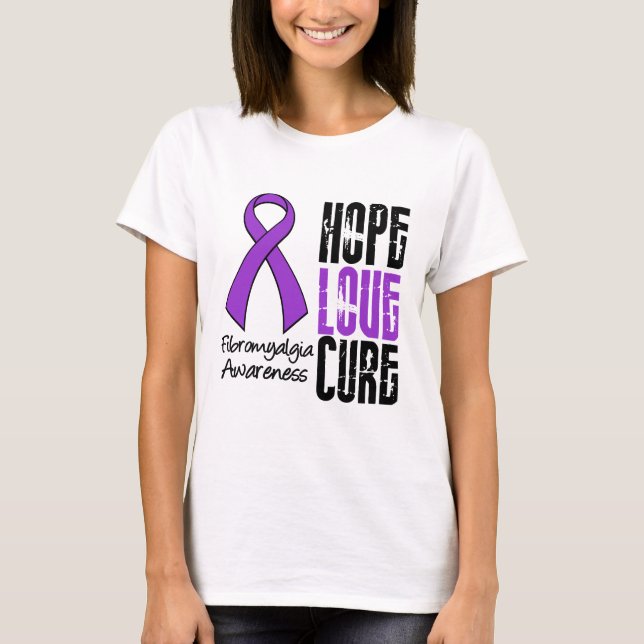 Camiseta Cinta de la curación del amor de la esperanza del (Anverso)