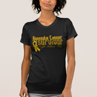 Camiseta Cinta de la flor del superviviente del cáncer del