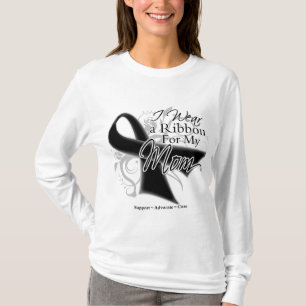 Camiseta Cinta de la mamá - cáncer de piel del melanoma