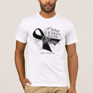 Camiseta Cinta de la mamá - cáncer de piel del melanoma
