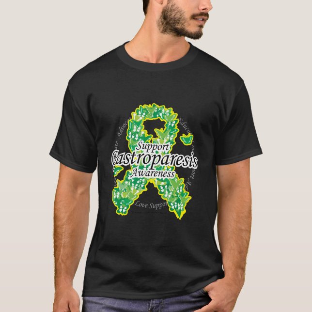 Camiseta Cinta de la mariposa de Gastroparesis (Anverso)