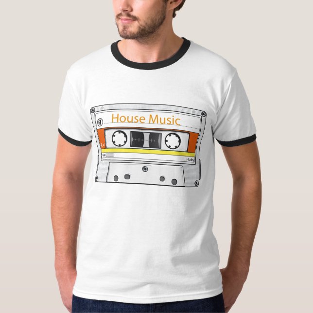 Camiseta Cinta de la mezcla de la música de la casa (Anverso)