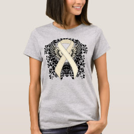 Camiseta Cinta de la Perla de Conciencia con Alas