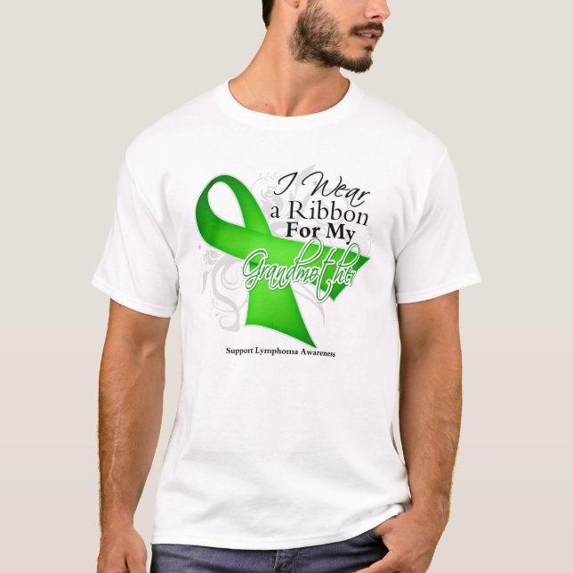 Camiseta Cinta de la verde lima de la abuela - linfoma (Anverso)