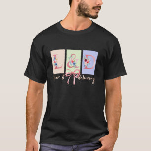 Camiseta Cinta de Labor y Parto Enfermera L&D Mujeres Re