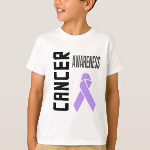 Camiseta Cinta de Lavanda de Conciencia del Cáncer (todo ti