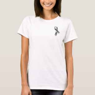 Camiseta Cinta de lemas de cáncer de pulmón