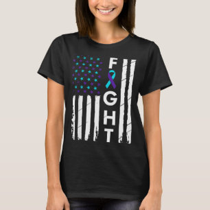 Camiseta Cinta de lucha bandera americana prevención concie