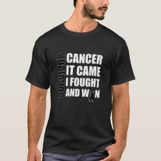 Camiseta Cinta de lucha contra el cáncer de melanoma