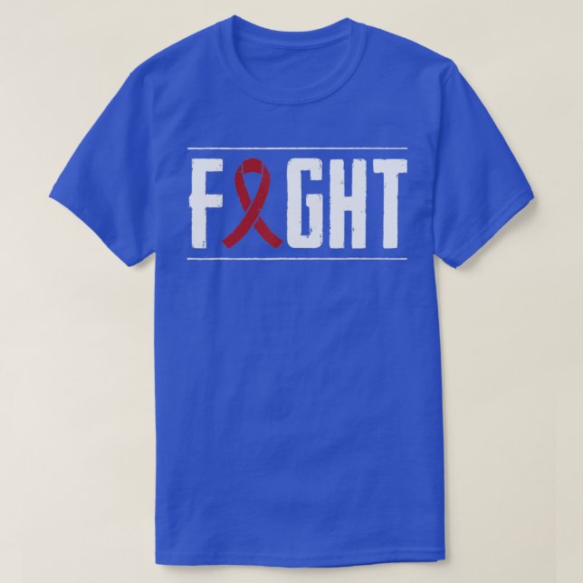Camiseta Cinta de lucha contra el cáncer de mieloma múltipl (Diseño del anverso)