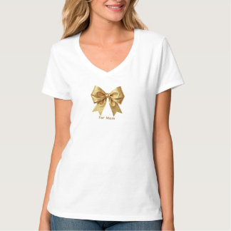 Camiseta Cinta de Lujo de Brillo Dorado - Cinturón Festivo
