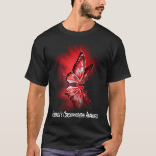 Camiseta Cinta de mariposa Awareno de la Cardiomiopatía Inf