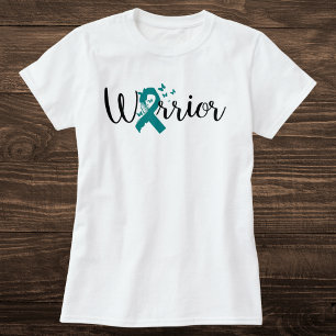 Camiseta Cinta de mariposa del guerrero verde azulado del c