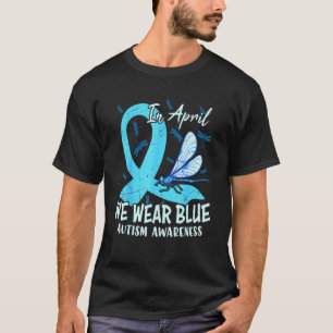 Camiseta Cinta De Mariposa En Abril Usamos Autismo Azul En
