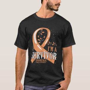 Camiseta Cinta de melocotón superviviente de cáncer de cánc