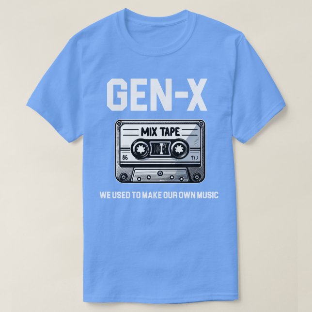Camiseta Cinta de mezcla GenX (Diseño del anverso)