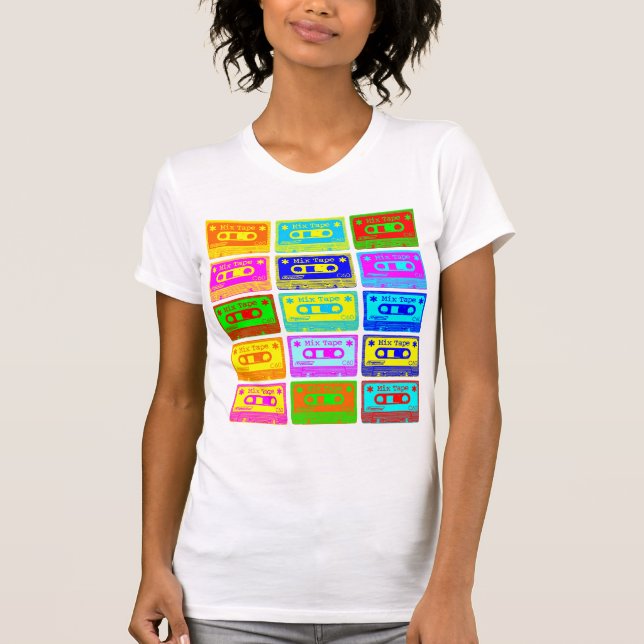 Camiseta Cinta de Mezcla Psicodélica (Anverso)
