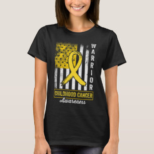 Camiseta Cinta de oro de concienciación sobre el guerrero d