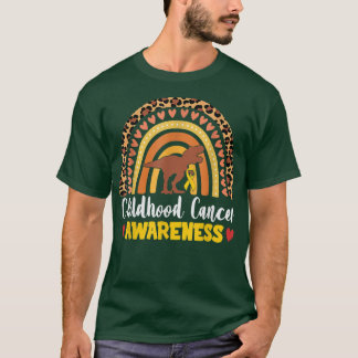 Camiseta Cinta de oro de dinosaurio para la sensibilización