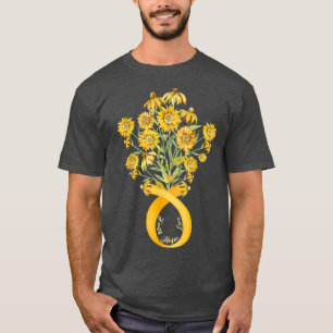 Camiseta Cinta de oro de flores de vintage para niños con c