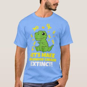 Camiseta Cinta de oro de los dinosaurios hagamos cáncer inf