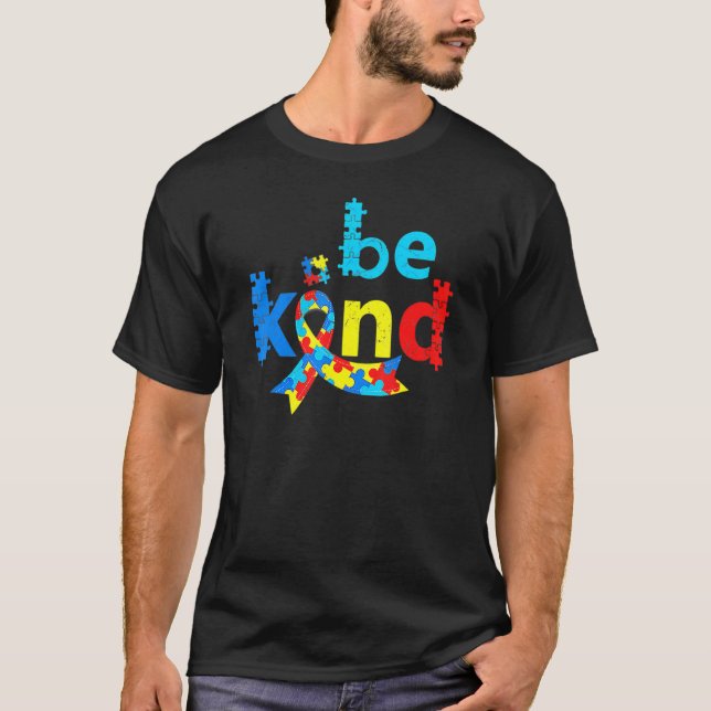 Camiseta Cinta de pieza de rompecabezas del Mes de Concient (Anverso)