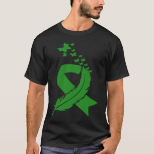 Camiseta Cinta de pluma de mariposa parálisis cerebral salu