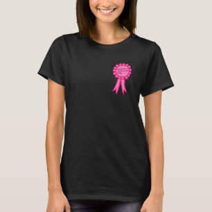 Camiseta Cinta de premio rosa de rabieta