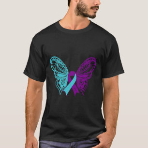Camiseta Cinta de prevención del suicidio mariposa