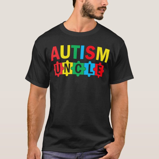 Camiseta Cinta de rompecabezas de concienciación sobre el a (Anverso)
