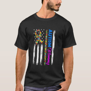 Camiseta Cinta de rompecabezas de la bandera americana de a