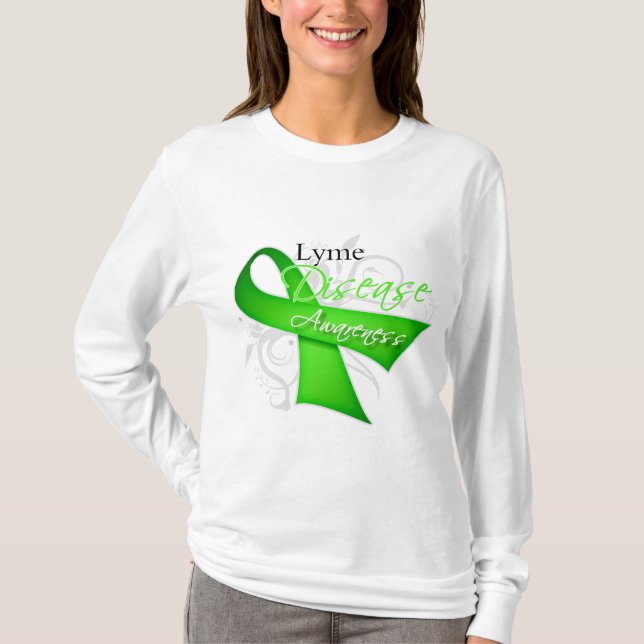 Camiseta Cinta de Scroll - Conciencia de la Enfermedad de L (Anverso)
