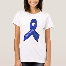 Camiseta Cinta de sensibilización azul para guerreros del M