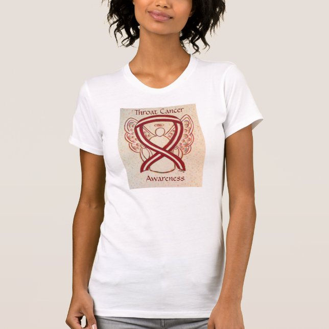 Camiseta Cinta de sensibilización contra el cáncer de raíz  (Anverso)