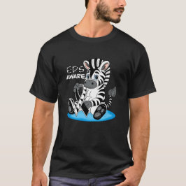 Camiseta Cinta de sensibilización de EDS de Cebra Cuta