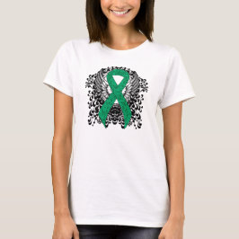 Camiseta Cinta de sensibilización de Jade con alas