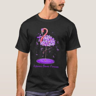 Camiseta Cinta de sensibilización del Alzheimer sobre el fl