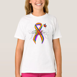 Camiseta Cinta de sensibilización sobre el arcoiris con mar