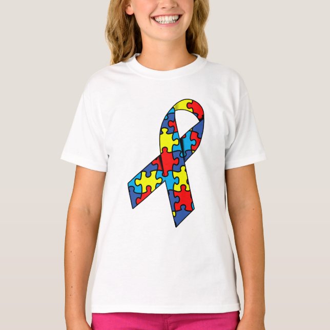 Camiseta Cinta de sensibilización sobre el autismo (Anverso)