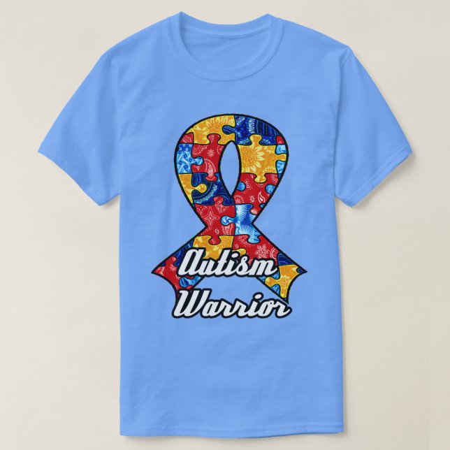 Camiseta Cinta de sensibilización sobre el autismo (Diseño del anverso)