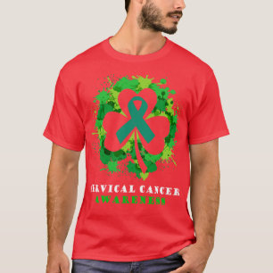 Camiseta Cinta de sensibilización sobre el cáncer cervical 