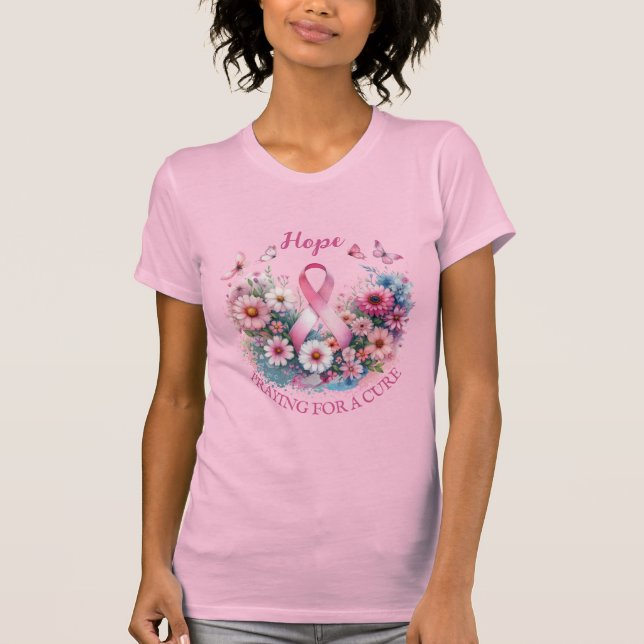 Camiseta Cinta de sensibilización sobre el cáncer de mama (Anverso)