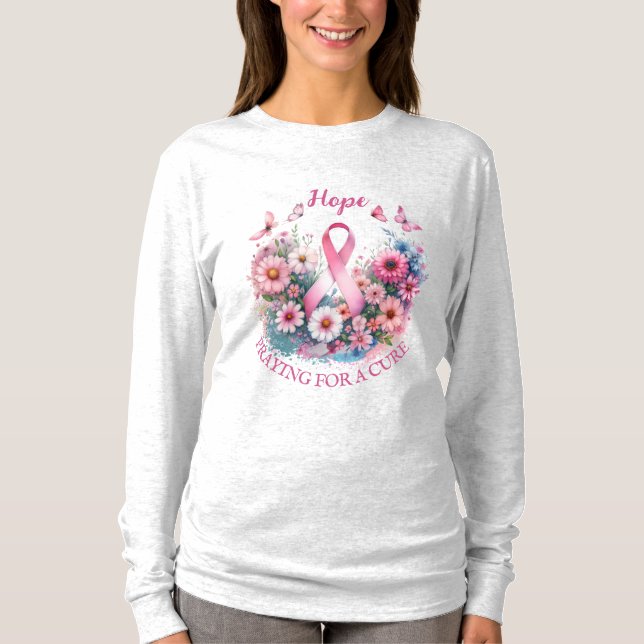 Camiseta Cinta de sensibilización sobre el cáncer de mama (Anverso)